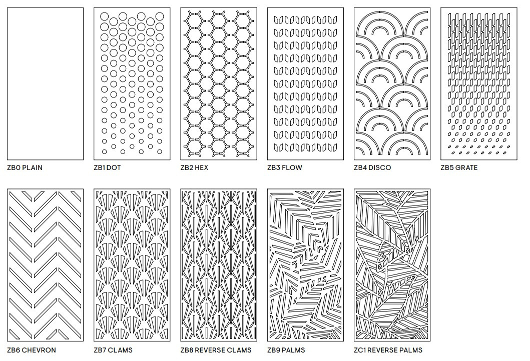 Typy příček podle vzorů